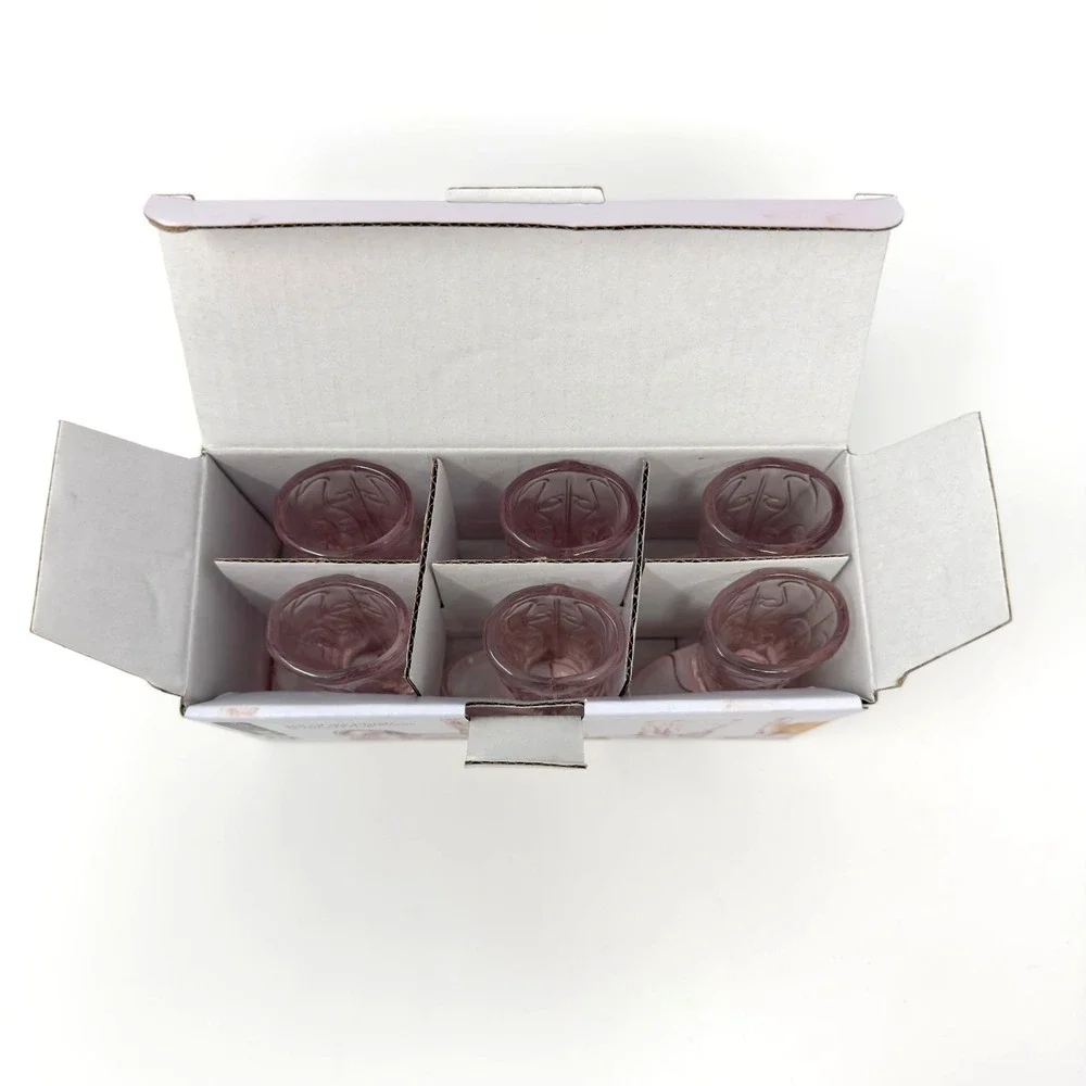 Cowboy Boot Shot Glasses Set of 6 Blush Pink Western Barware